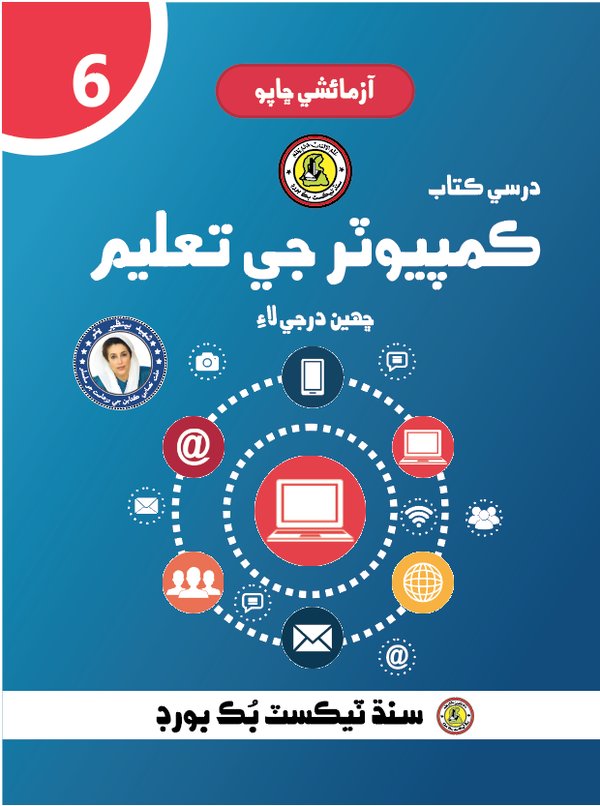 Class 6 Computer — Solved Exercises (Sindhi Medium) — official book cover